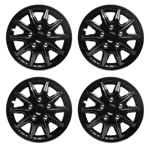Top Tech Revolution 15 Inch Wheel Trims Gloss Black | Universal Fit | Set of 4