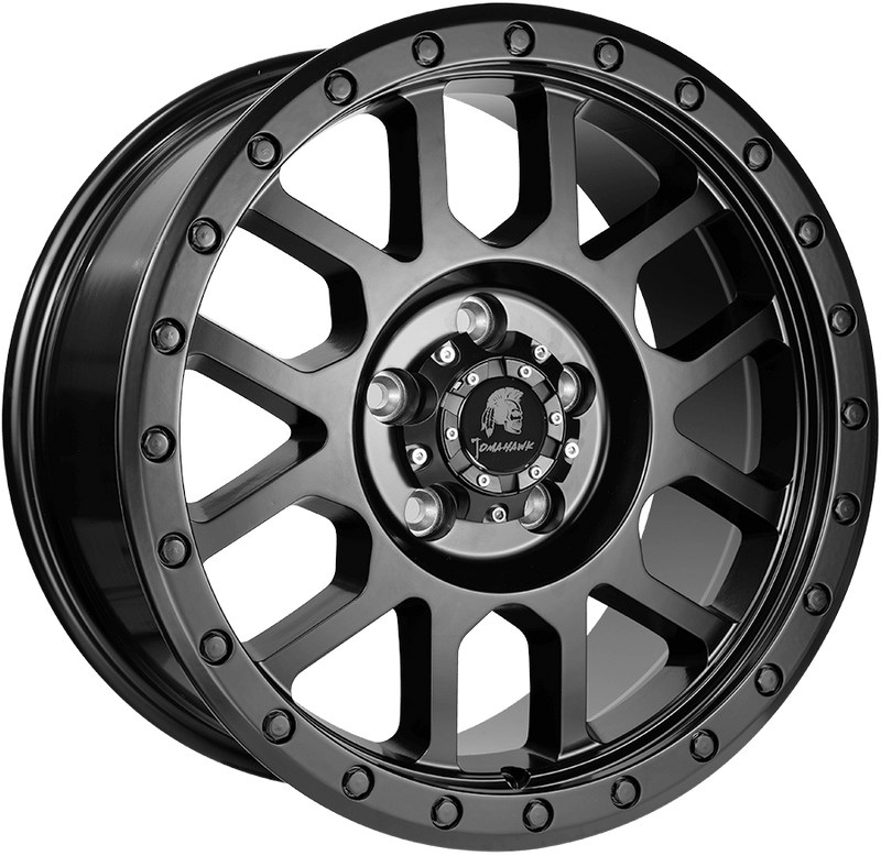 Tomahawk Kato 8x17 Alloy Wheel | 6x120 ET35 74.6 CB | Satin Black