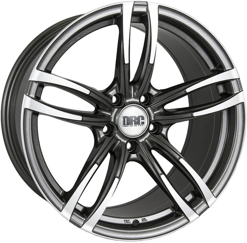DRC DMF 8.5x19 Alloy Wheel | 5x120 ET33 72.6 CB | Gunmetal / Polished