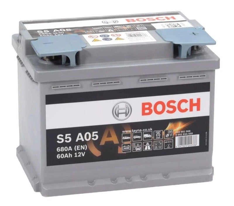 Bosch S5A05 Car Battery 027 AGM 12V 60Ah 680A CCA | S5 AGM Start-Stop