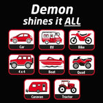 CarPlan Demon 7pc Car Cleaning Kit | 5x1L Foam, Shine, Clean, Wheels & Tyres | Full Valet Set