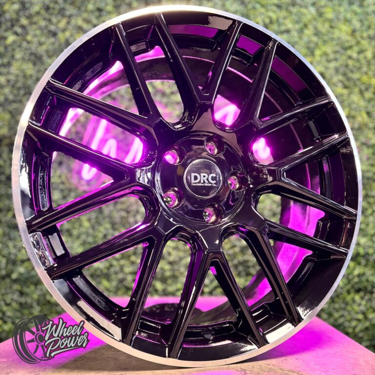 DRC Dynamo 8x19 Alloy Wheel | 5x112 ET45 73.1 CB | Gloss Black / Polished Lip