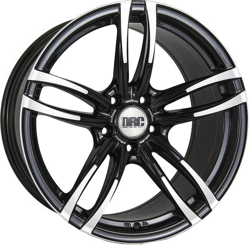 DRC DMF 9x18 Alloy Wheel | 5x120 ET40 72.6 CB | Gloss Black / Polished