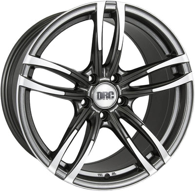 DRC DMF 9x18 Alloy Wheel | 5x120 ET40 72.6 CB | Gunmetal / Polished