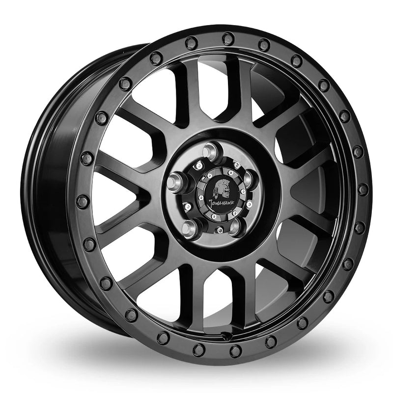 Tomahawk Kato 17x8 Alloy Wheel | 6x120 ET35 Satin Black | Load Rated 1250kg (Van / Commercial)